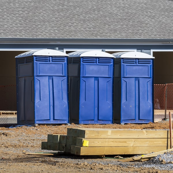 how often are the portable toilets cleaned and serviced during a rental period in Ashford Wisconsin